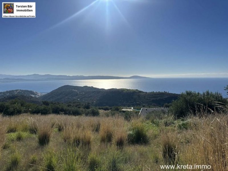 Agia Galini Einzigartiges Baugrundstück mit Baugenehmigung mit Meerblick in Agia Galini, Kreta Grundstück kaufen